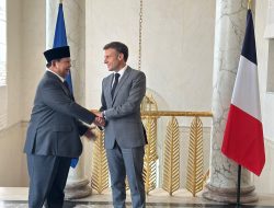 Prabowo Diterima Presiden Macron di Istana Élysée Usai 2+2 RI-Prancis