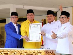 Prabowo dan Muhaimin Terima Dukungan Partai Golkar dan PAN