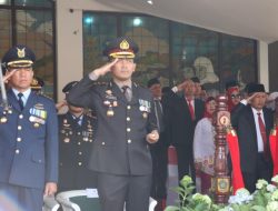Kapolres Bogor Hadiri Upacara Peringatan HUT RI 78 di Lapangan Pemda Bogor