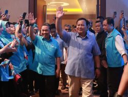 Prabowo Hadiri Deklarasi Dukungan Pilpres 2024 dari Partai Gelora