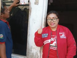 SRI ENDANG SARAGIH CALEG DPRD KOTA BEKASI DAPIL IV TURUN BERGERAK TEMUI WARGA JATISAMPURNA