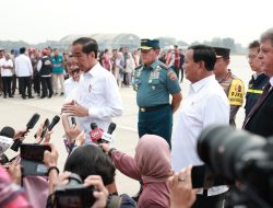 Prabowo Dampingi Jokowi Lepas 51,5 Ton Bantuan Kemanusiaan Indonesia untuk Palestina