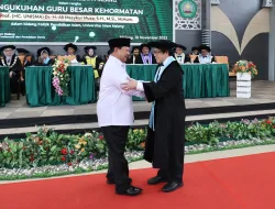 Prabowo dan Khofifah Hadiri Pengukuhan Guru Besar Kehormatan Universitas Islam Malang