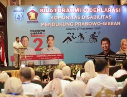 22 Komunitas Disabilitas Mendeklarasikan Dukungan untuk Prabowo Gibran