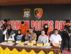 Polres Dumai Gelar Press Conference Kasus Kekerasan Terhadap Anak Dibawah Umur