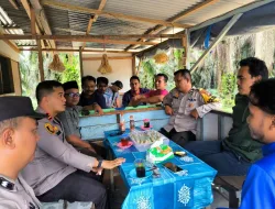 Saat Pencoblosan Pemilu 2024, Polsek Kerinci Kanan Jamin Ketenangan Masyarakat Gunakan Hak Pilihnya Sampai ke TPS