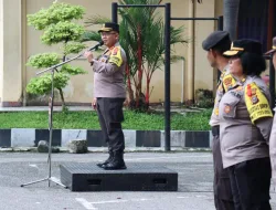 Polresta Pekanbaru Gelar Apel Persiapan Pengamanan Kampanye Capres Nomor Urut 1