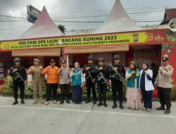 Satgas Tindak Subsatgas PRC Brimobda Riau, Laksanakan Patroli Sambang Pos Pengaman Ops Lilin-LK 2023