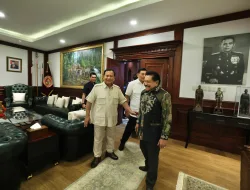 Prabowo Terima Kunjungan A.M. Hendropriyono di Kemhan
