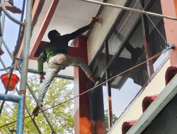 Wujudkan situasi kondusif, Rutan Bangil Lakukan Perbaikan Bangunan dan Pemeliharaan Fasilitas Sarana Prasarana Kantor