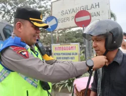 Mengusung Tema Disiplin Berlalu Lintas Cerminan Budaya Bangsa, Satlantas Polres Pelalawan Dukung Program Riau Tertib Berkeselamatan