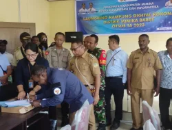 Hadiri Launching Kampung Digital, Babinsa Kokonao Harap Masyarakat Semakin Cakap dan Bijak Manfaatkan Teknologi Digital