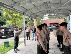 Laksanakan Waskat, Kasubsatgas PAM Lakukan Pengecekan dan Pengarahan ke Personil