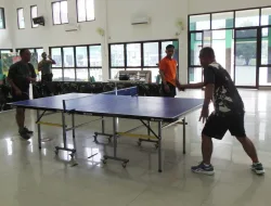 Warnai HUT Kodam Jaya, Kodim 0509/Kab. Bekasi Gelar Turnamen Tenis Meja