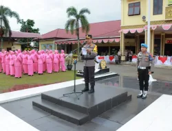 Kapolres Kampar Pimpin Upacara Kenaikan Pangkat Personil Periode 1 Januari 2024
