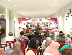 Jelang Pemilu 2024, Polresta Pekanbaru Gelar Jumat Curhat di Rumah JB