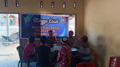 Pererat Silaturrahmi, Polsek Bukit Kapur Gelar Minggu Kasih di Kelurahan Bukit Nenas
