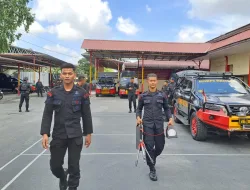Antisipasi Gangguan Keamanan Dalam Negeri, Satgas Tindak Subsatgas Jibom Patroli dan Deteksi Kantor Bawaslu Riau