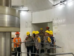 Kapolres Kampar Monitoring Pintu Pelimpah/Spilway Gate PLTA Koto Panjang