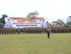 Kapolda Riau Pimpin Tradisi Pembaretan Bintara Remaja Angkatan 49 dan 50