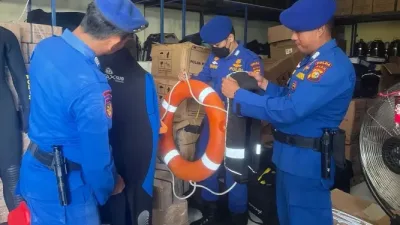 Dukung OMB LK dan Pemilu 2024, Subsatgas Polairud Cek Alut, Alat SAR dan Patroli Harkamtibmas