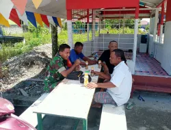 Jalin Keakraban Dengan Warga Binaan, Babinsa Koramil 1710-02/Timika Lakukan Komsos Secara Intensif