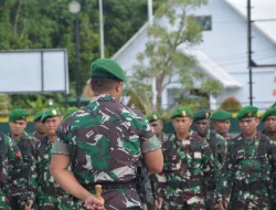Membentuk Sikap Prajurit Yang Berdisiplin, Dandim 1710/Mimika Beri Pengarahan Kepada Segenap Prajurit Kodim Dan Bapras