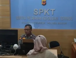 Ka SPKT Wilayah Hukum Polsek Citeureup Pelayanan Masyarakat Dan monitoring Tahanan Wujud Kondusifitas Wilayah Binaan