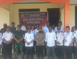 Danramil Timika Hadiri Deklarasi Pemilu Damai 2024