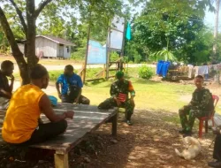Terus Jaga Hubungan Baik, Babinsa Koramil Agimuga Laksanakan Komsos Dengan Warga Binaan