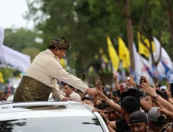 Momen Unik Warga Hadir Bersama Kucing di Acara Kampanye Prabowo