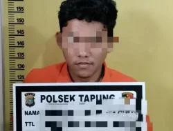 Rumah Pelaku Pengedar Narkoba di Obok-Obok Polsek Tapung
