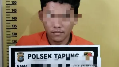 Rumah Pelaku Pengedar Narkoba di Obok-Obok Polsek Tapung