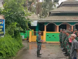 Sarana Ibadah Jadi Sasaran Kegiatan Karyabakti Koramil 10 Sukatani