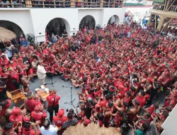 Momen Prabowo Sapa Ribuan Warga Pontianak dari Hujan hingga Cerah Lagi