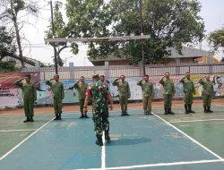 Persiapan Pemilu Babinsa Berikan Materi Pelatihan Kepada Linmas