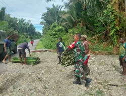Babinsa Koramil 1710-03/Kuala Kencana Membantu Warga Binaan Untuk Kelancaran Pelaksanaan Acara Adat