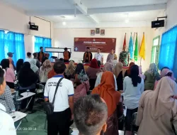 Babinsa Hadiri Pelantikan Pengucapan Sumpah Janji Anggota KPPS, Tanjung sari
