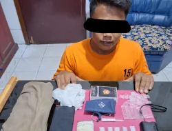 Polsek Singingi Mengungkap Kasus Tindak Pidana Narkotika Jenis Sabu 5,24 Gram