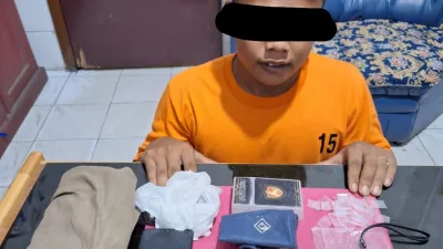 Polsek Singingi Mengungkap Kasus Tindak Pidana Narkotika Jenis Sabu 5,24 Gram