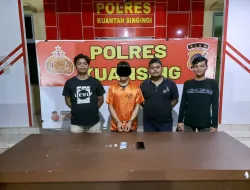 Tim Mata Elang Sat Res Narkoba Polres Kuansing Ungkap Tindak Pidana Narkotika Jenis Sabu di Desa Suka Maju