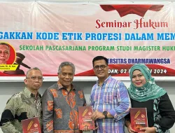 Ketua DPN Peradi Dr. Luhut MP Pangaribuan, SH, LLM Hadiri Seminar Hukum di Universitas Dharmawangsa