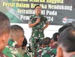 Dandim Pimpin Apel Gelar Kesiapsiagaan Pemilu 2024