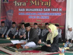 Lapas Binjai Kelas IIA Kanwil Kemenkumham Sumut Gelar Peringatan Isra’ Mi’raj Nabi Muhammad SAW 1445 Hijriah