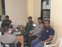 Amankan Gudang Logistik Babinsa Berikan Rasa Aman Usai Sidang Pleno