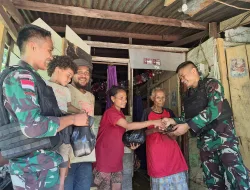Personel Pos Wambes Yonif 122/TS Laksanakan Pendekatan Teritorial Dengan Masyarakat Binaan