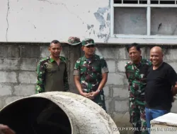 Komandan Kodim 0509/Kabupaten Bekasi Tinjau Lokasi Pembangunan TMMD Ke 119