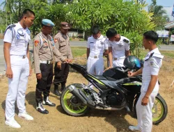 Menuju Masa Tenang Pemilu 2024, Polsek Bukit Batu Tegas Melarang Penggunaan Knalpot Brong