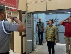 Beri Penguatan Bagi Petugas, Kalapas Binjai Sambut Inspektur Wilayah V