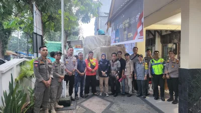 Kompol Noak Pimpin Pengawalan Pergeseran Kotak Suara Hasil Pleno PPK Senapelan